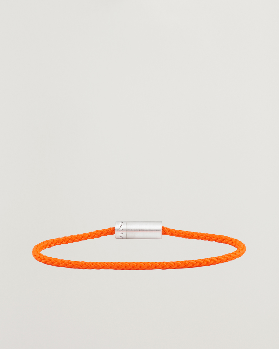 Homme |  | LE GRAMME | Nato Cable Brushed Bracelet Orange/Sterling Silver 7g