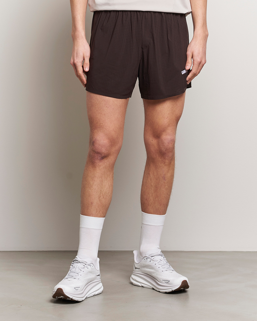 Homme | Shorts | Satisfy | Space-O 5 Inch Shorts Dark Mahogany