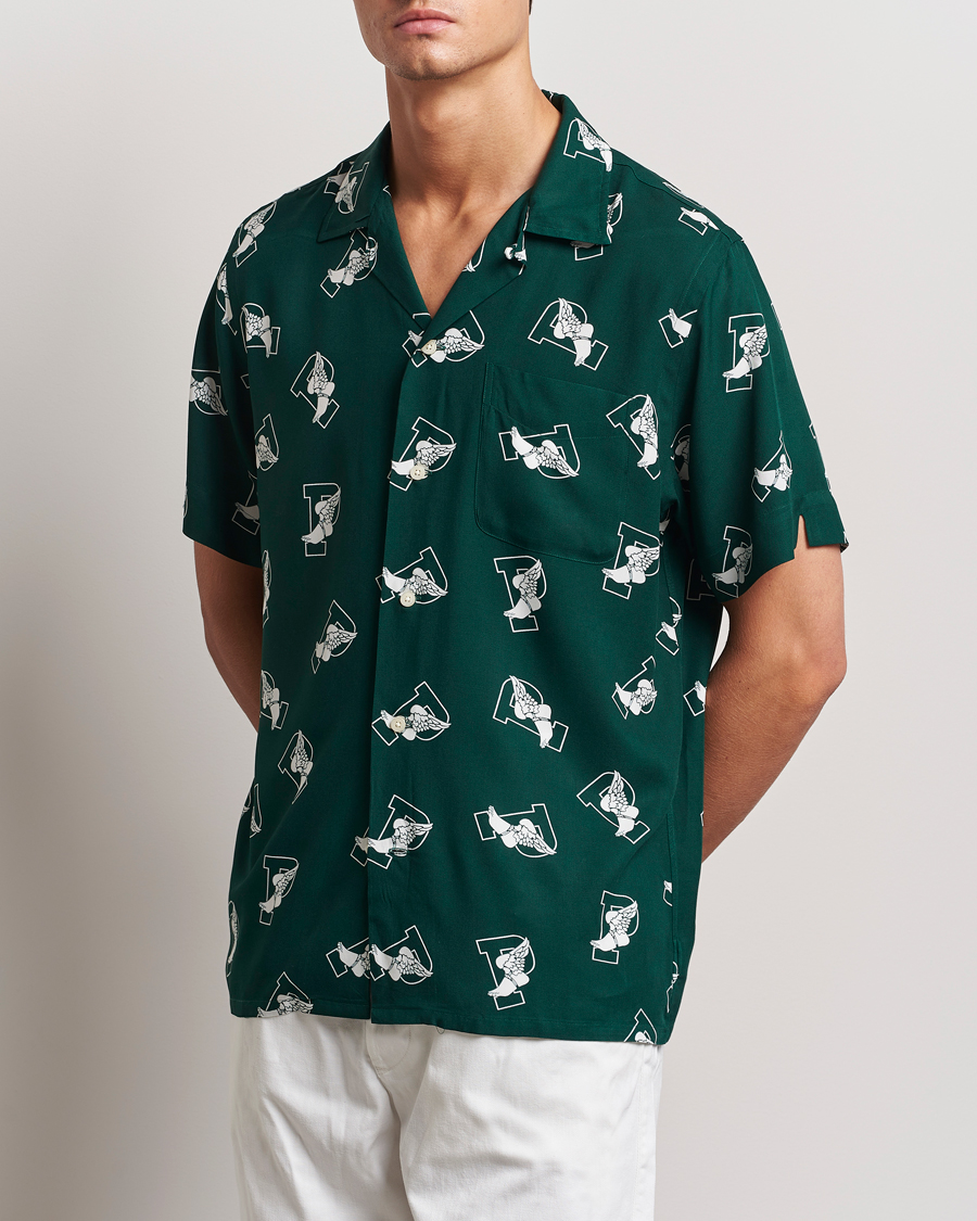 Homme |  | Polo Ralph Lauren | Printed P Wing Short Sleeve Shirt Toss Green