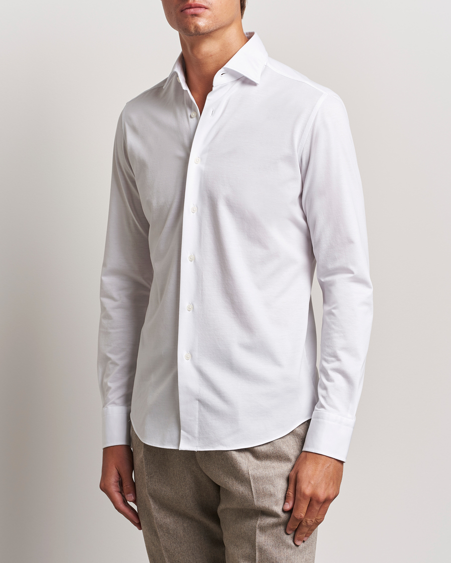 Homme |  | Grigio | Cotton Jersey Shirt White