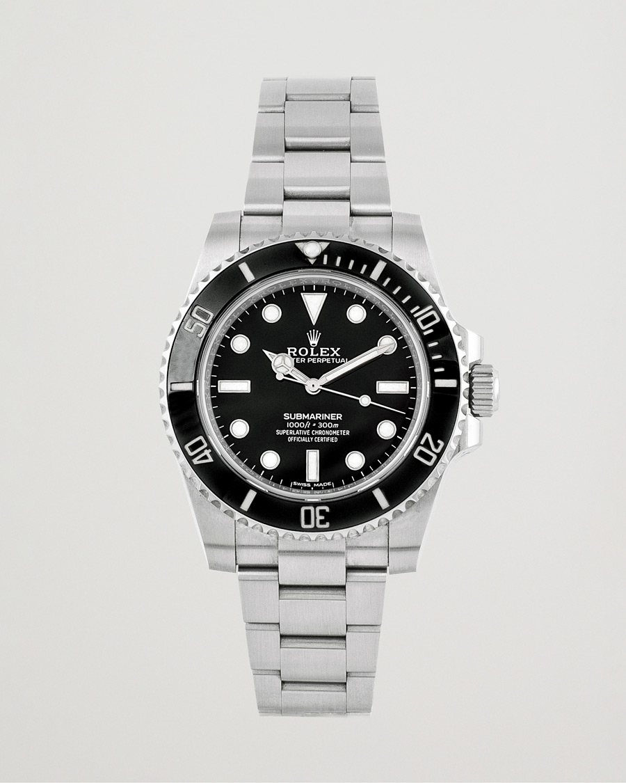 Homme | Rolex Pre-Owned Submariner 114060 Silver | Rolex Pre-Owned | Submariner 114060 Silver