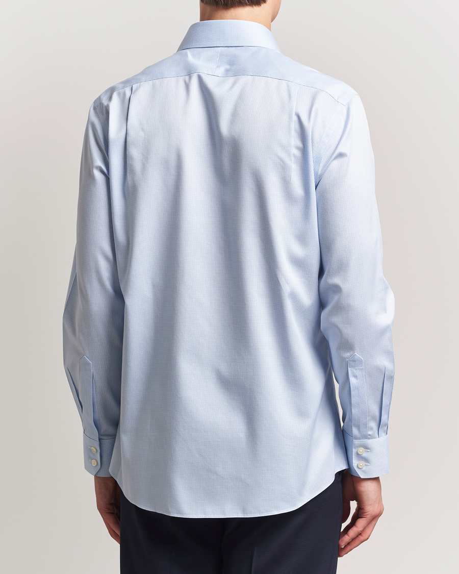 Homme | Chemises | Charles Tyrwhitt | Slim Fit Non Iron Puppytooth Shirt Sky Blue