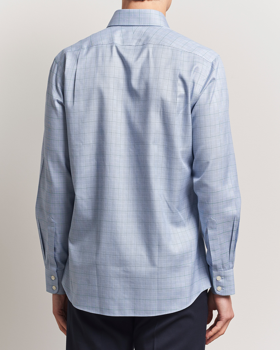 Homme | Chemises | Charles Tyrwhitt | Slim Fit Non Iron Prince of Wales Shirt Indigo Blue