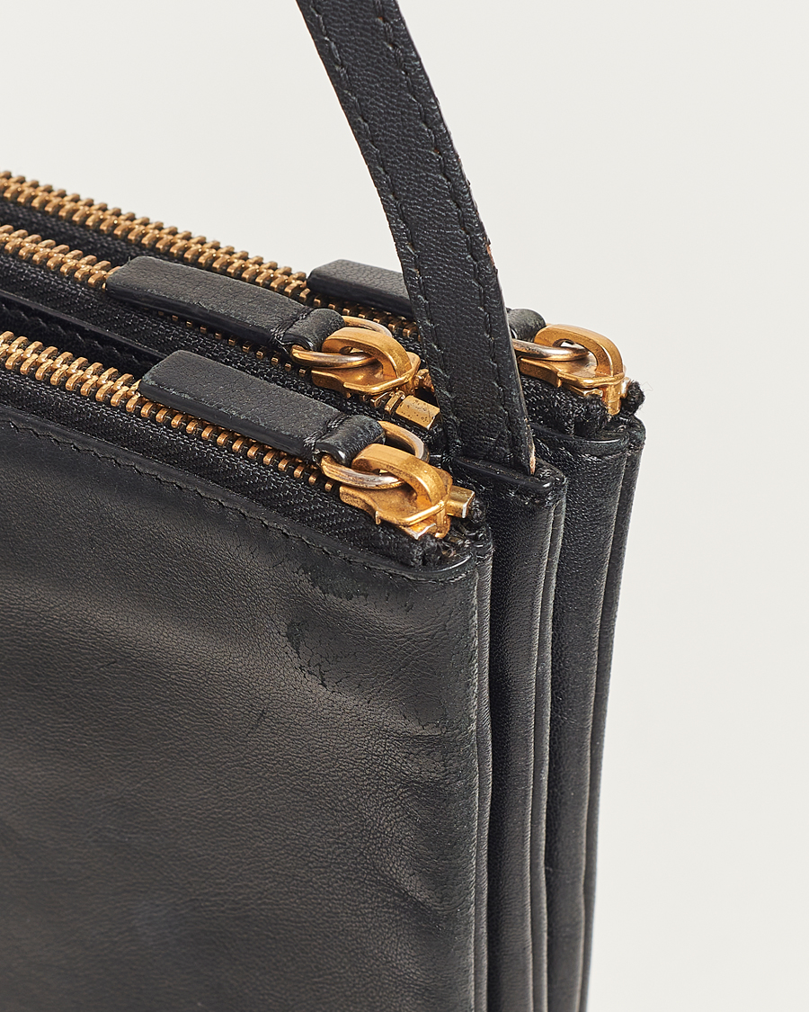 Homme | Celine Pre-Owned Trio Leather Handbag Black | Celine Pre-Owned | Trio Leather Handbag Black