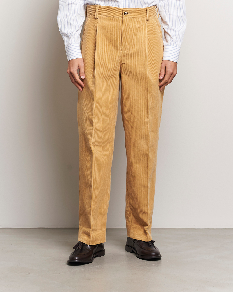 Homme |  | GANT 240 Mulberry Street | Corduroy Pants Mustard Grain