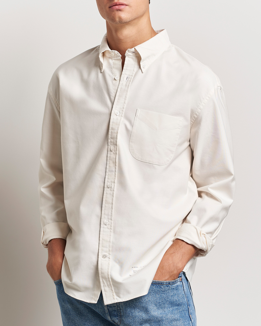 Homme |  | GANT 240 Mulberry Street | Regular Fit US Oxford Shirt Cream