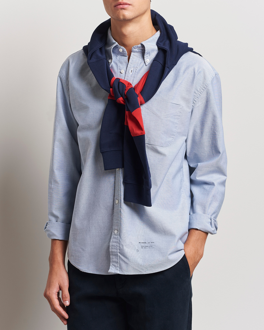 Homme |  | GANT 240 Mulberry Street | Regular Fit US Oxford Shirt Blue Water