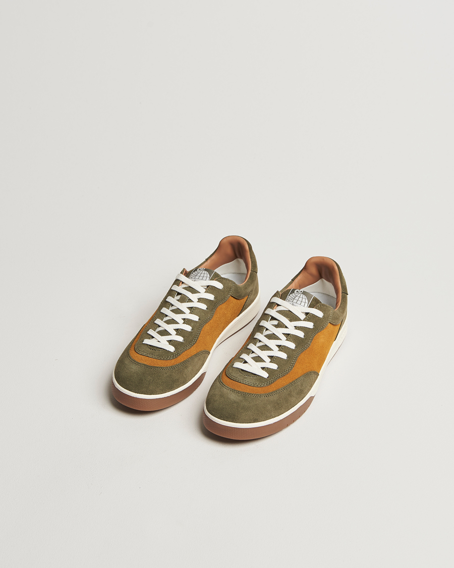 Homme | Chaussures En Daim | Last Resort | CM001 Suede Sneaker Olive/Golden Brown