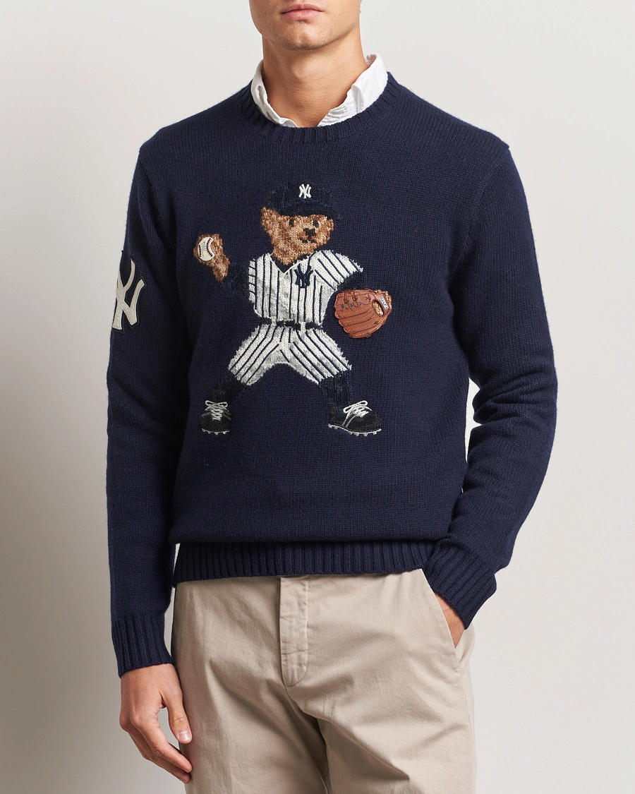 Homme |  | Polo Ralph Lauren | MLB Sweater Bear Navy Combo