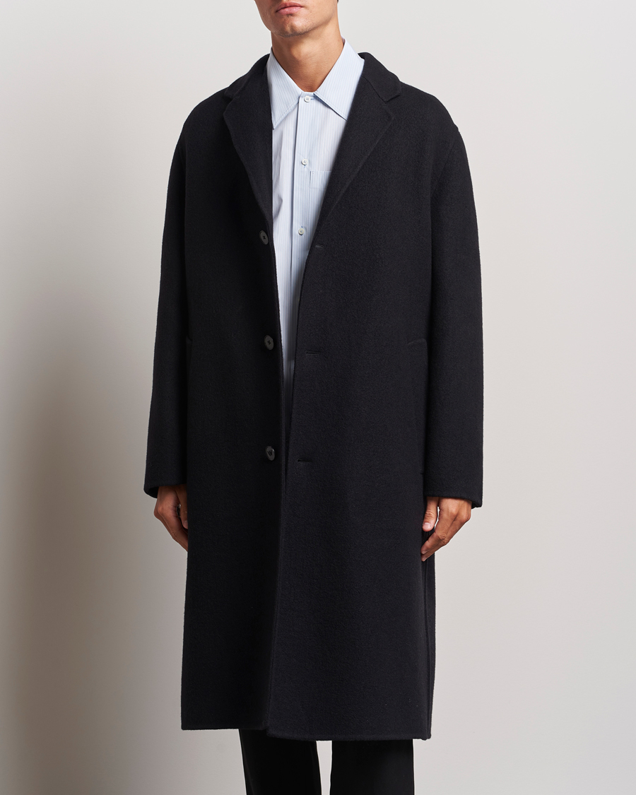 Homme |  | Jil Sander | Felted Wool Coat Black