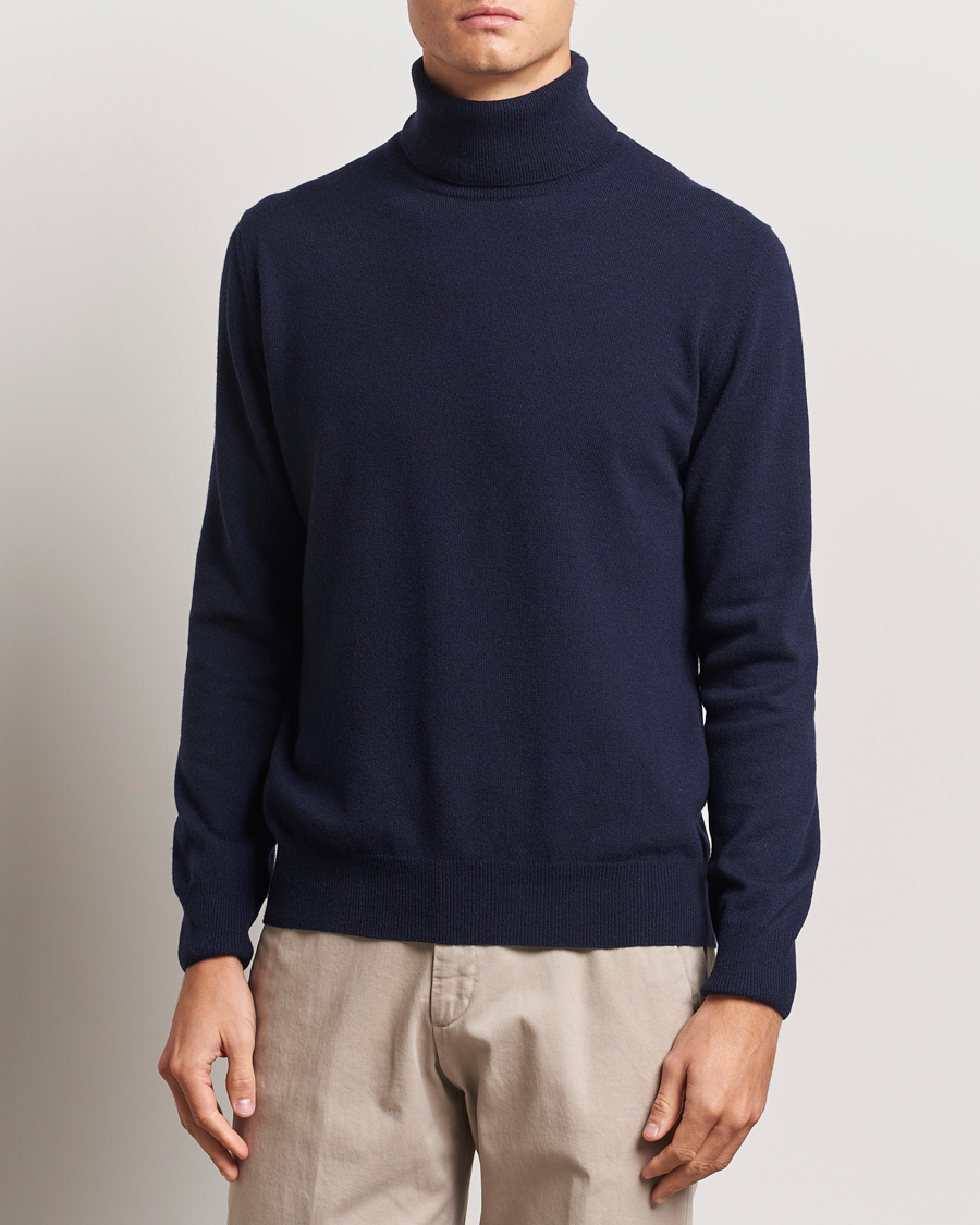 Homme |  | Morgano | Wool/Cashmere Rollneck Navy