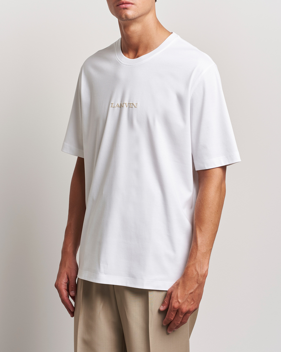 Homme |  | Lanvin | Embroidered Logo T-Shirt White