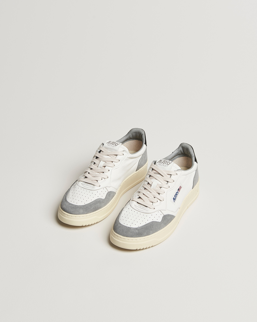 Homme | Baskets | Autry | Medalist Low Goat Leather/Suede Sneaker Grey/Black