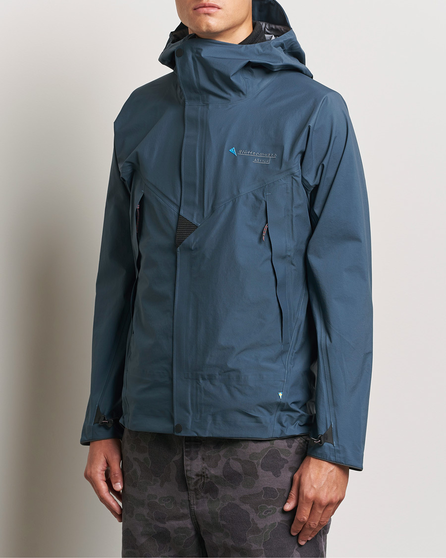 Homme | Manteaux Et Vestes | Klättermusen | Asynja Lightweight Waterproof Jacket Midnight Blue