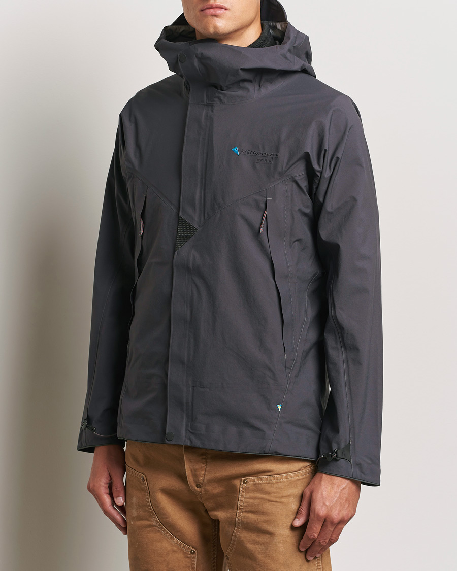 Homme | Active | Klättermusen | Asynja Lightweight Waterproof Jacket Raven