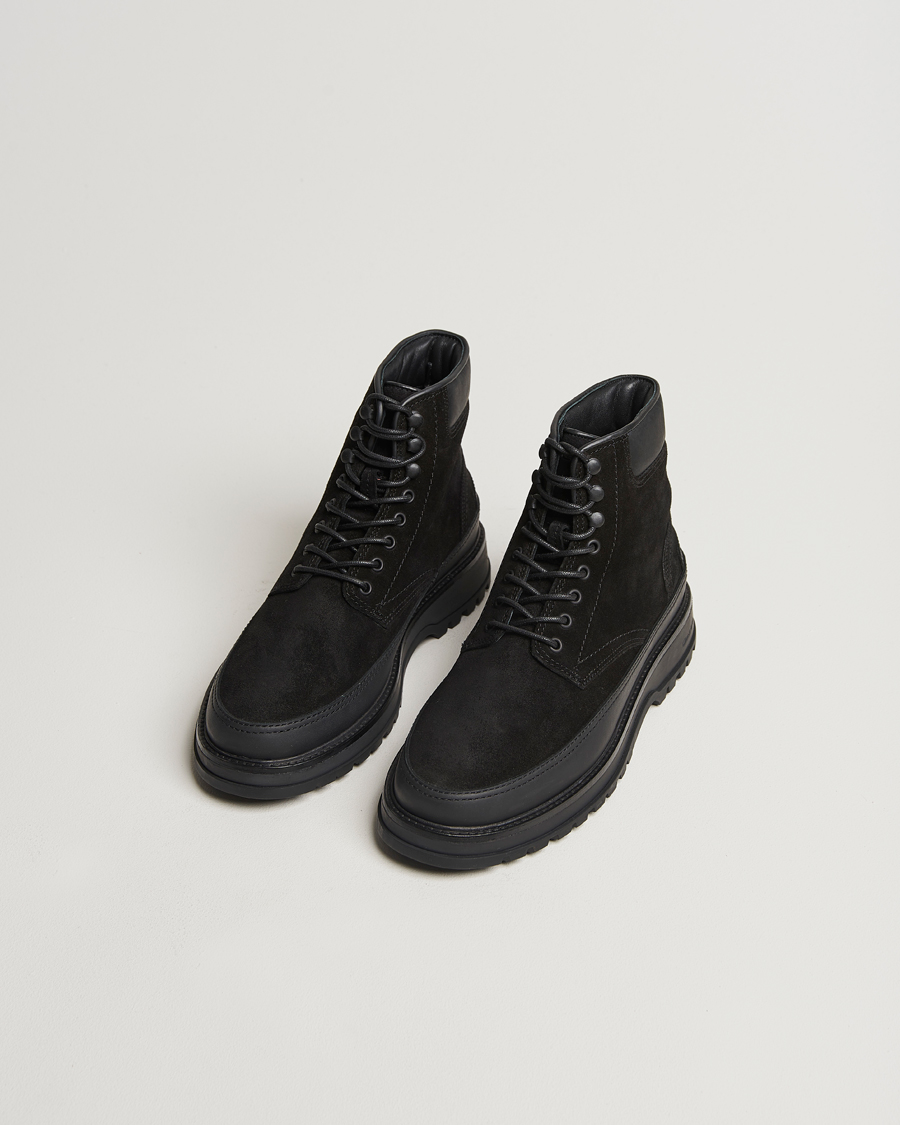 Homme |  | GANT | Clefton Felt Lined Suede Boot Black