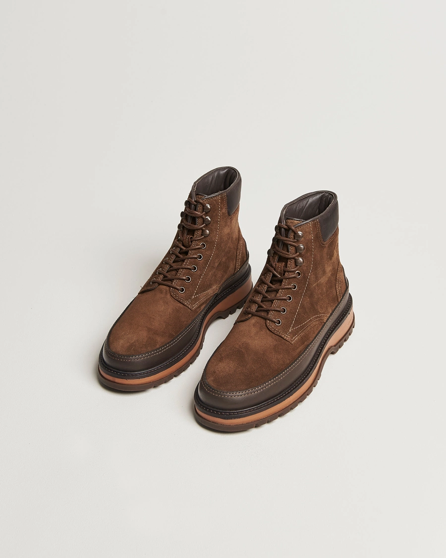 Homme |  | GANT | Clefton Felt Lined Suede Boot Tobacco Brown