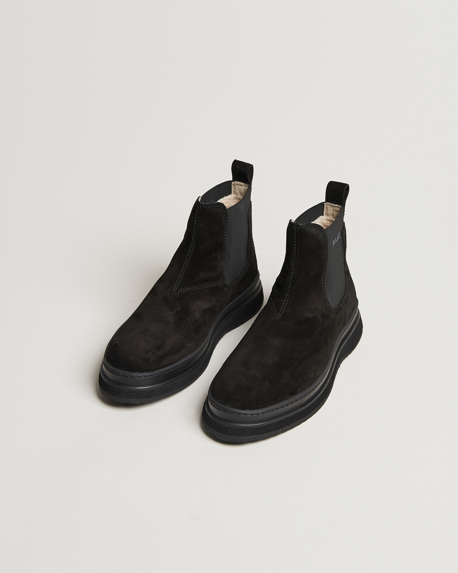 Homme |  | GANT | Blistown Shearling Suede Chelsea Boot Black