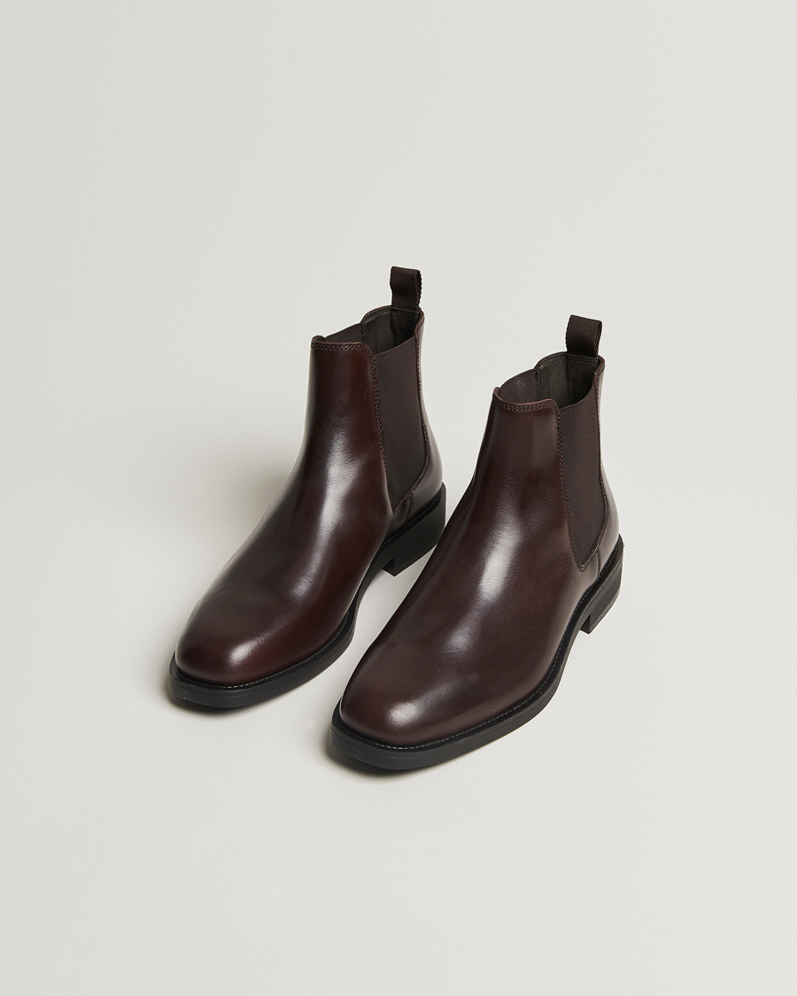 Homme |  | GANT | Rizmood Leather Chelsea Boot Dark Brown