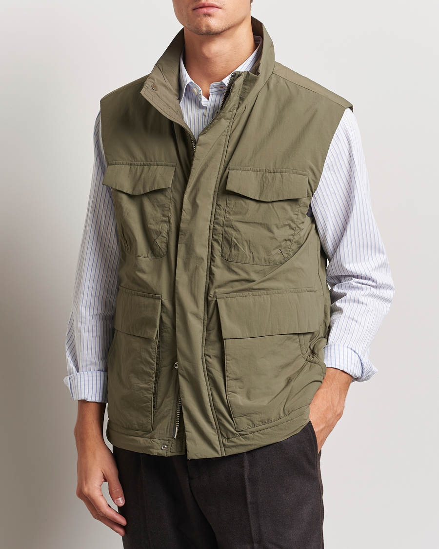 Homme |  | NN07 | Perry Nylon Padded Vest Capers Green