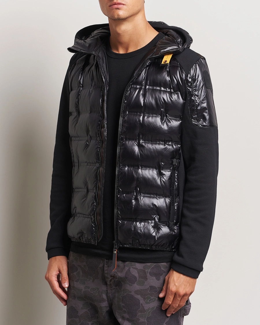 Homme |  | Parajumpers | Gyles Piquet Puffer Hybrid Jacket Black