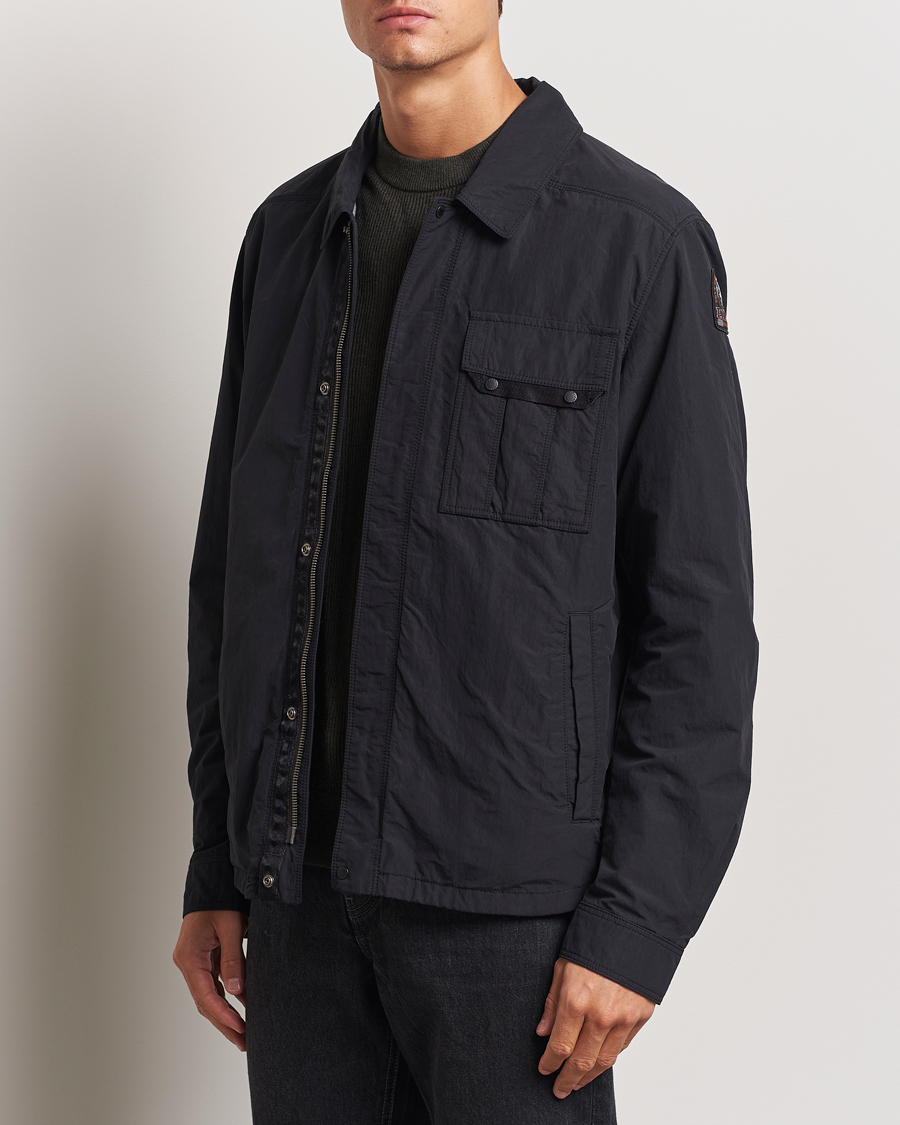 Homme |  | Parajumpers | Miura Peached Poplin Shirt Jacket Black