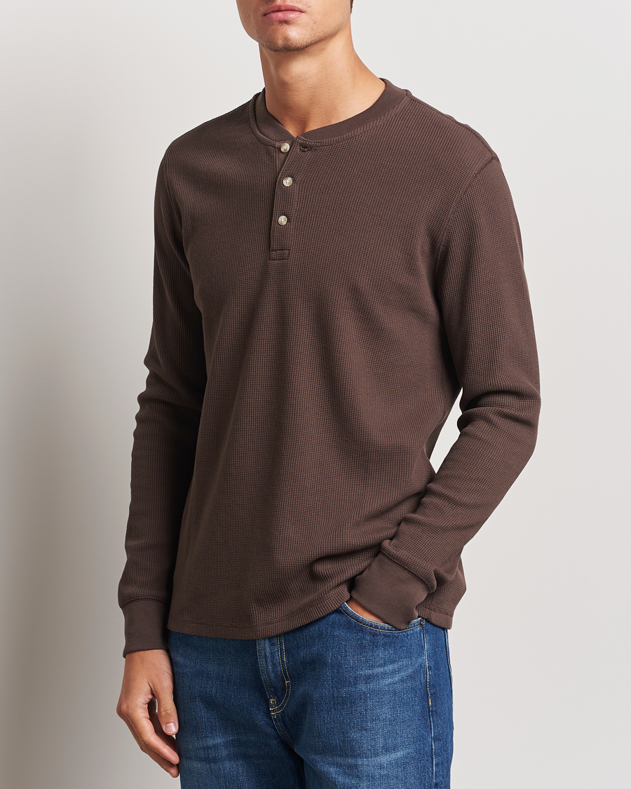 Homme |  | Levi\'s | Thermal Henley Chocolate Brown