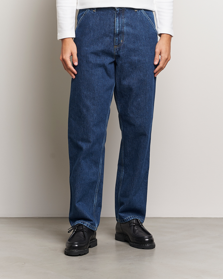 Homme |  | Carhartt WIP | Single Knee Smith Denim Pants Blue Stone Washed