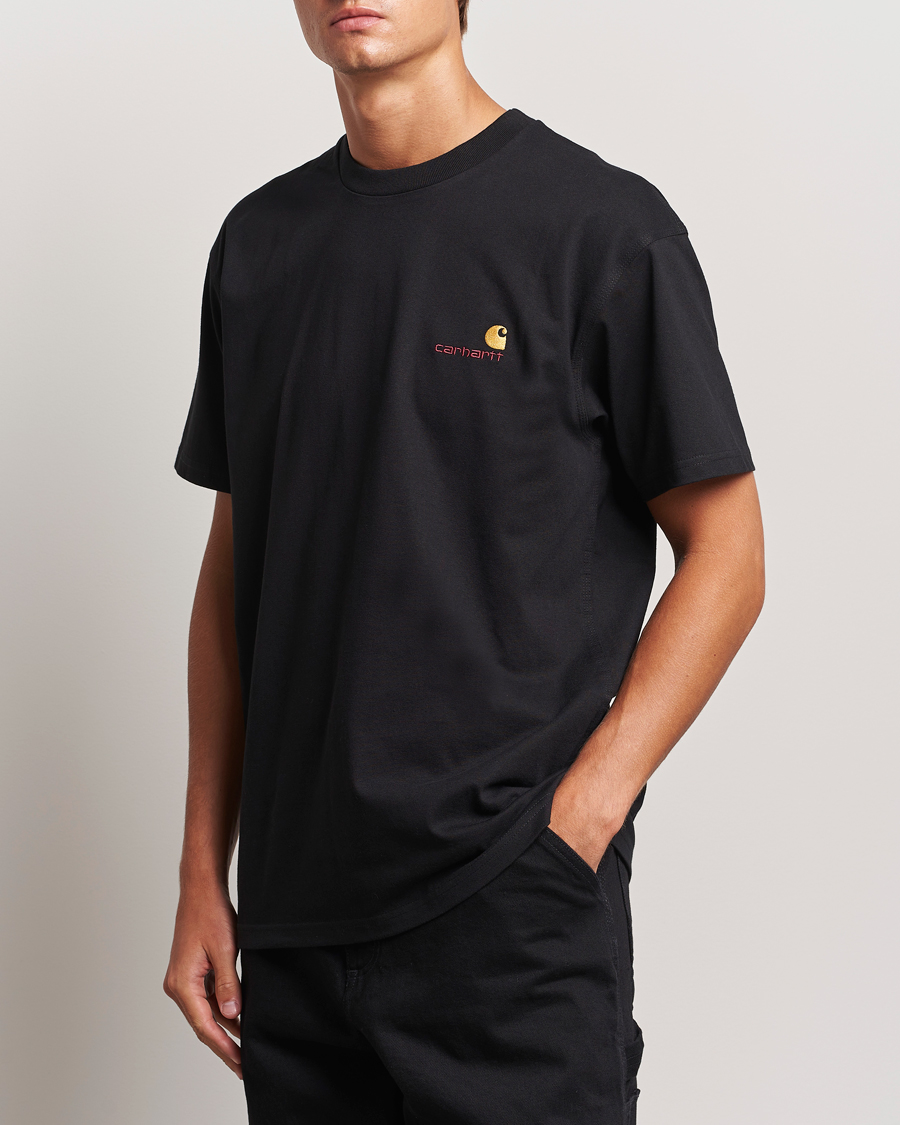 Homme | Vêtements | Carhartt WIP | American Script Short Sleeve T-Shirt Black