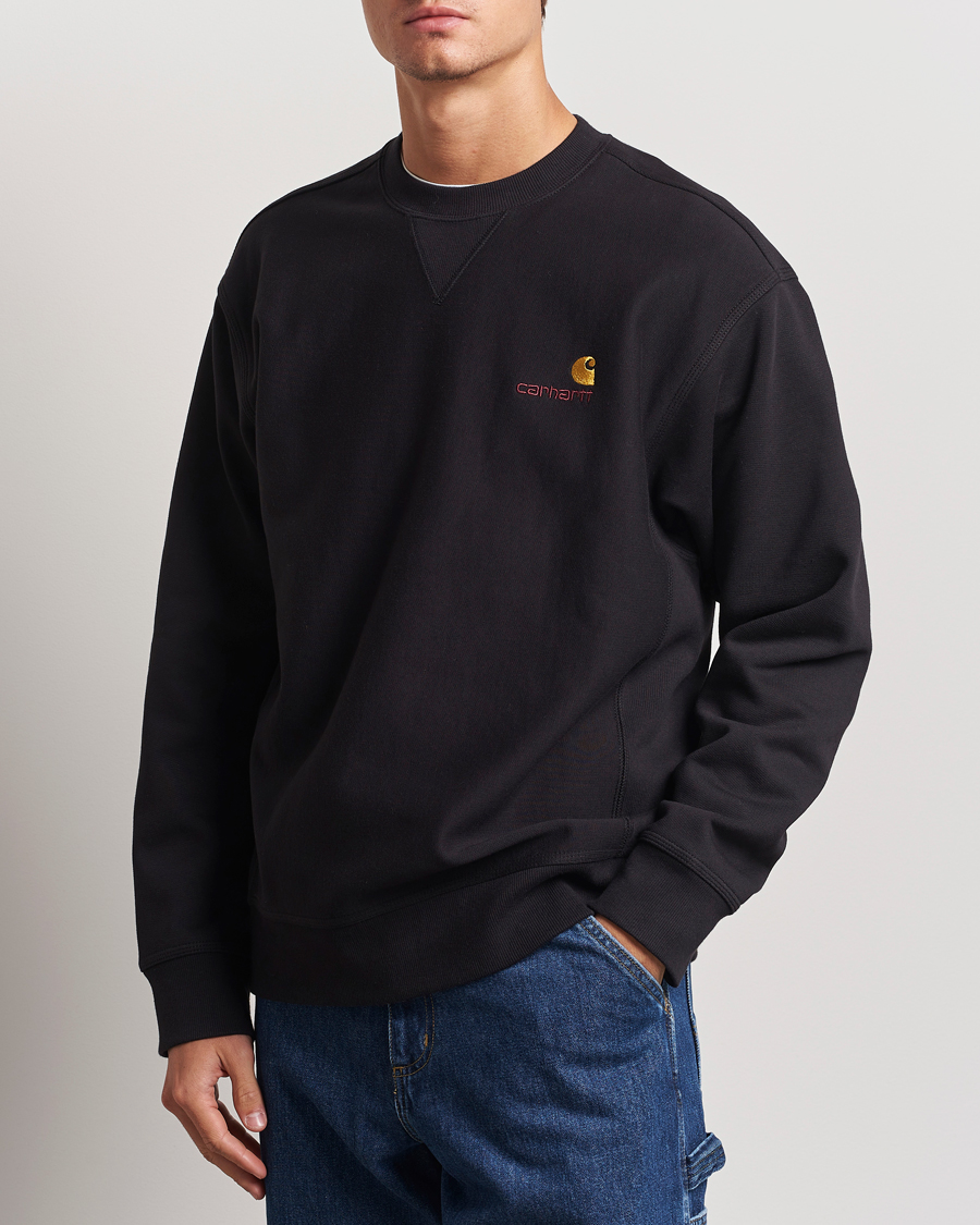 Homme |  | Carhartt WIP | American Script Sweatshirt Black