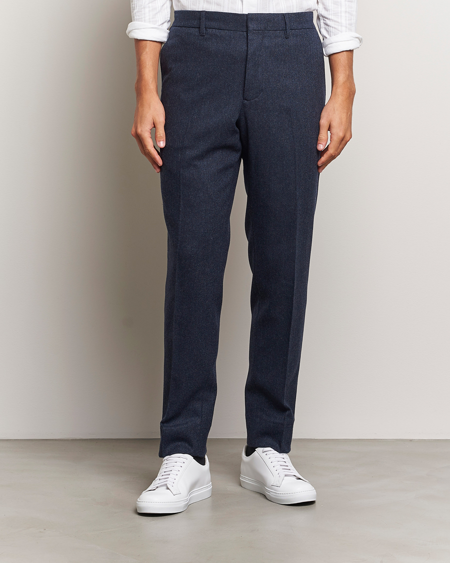 Homme |  | J.Lindeberg | Soren Twill Cash Flannel Pants Navy