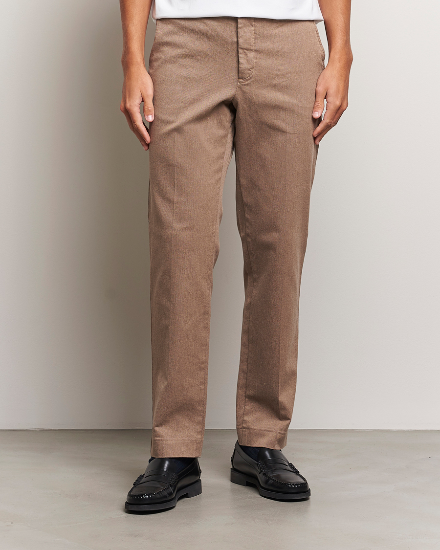 Homme |  | J.Lindeberg | Lois Flannel Twill Pants Tiger Brown