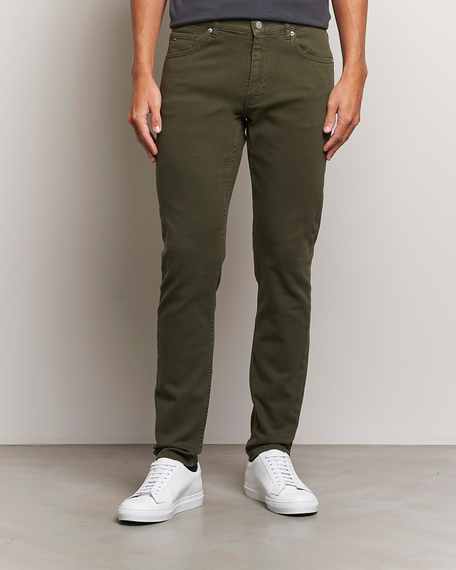 Homme |  | J.Lindeberg | Jay Solid Twill Stretch Jeans Forest Green