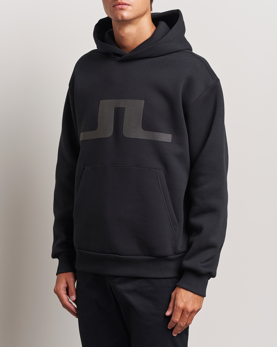 Homme | Business & Beyond - Casual | J.Lindeberg | Karson Graphic Hoodie Black