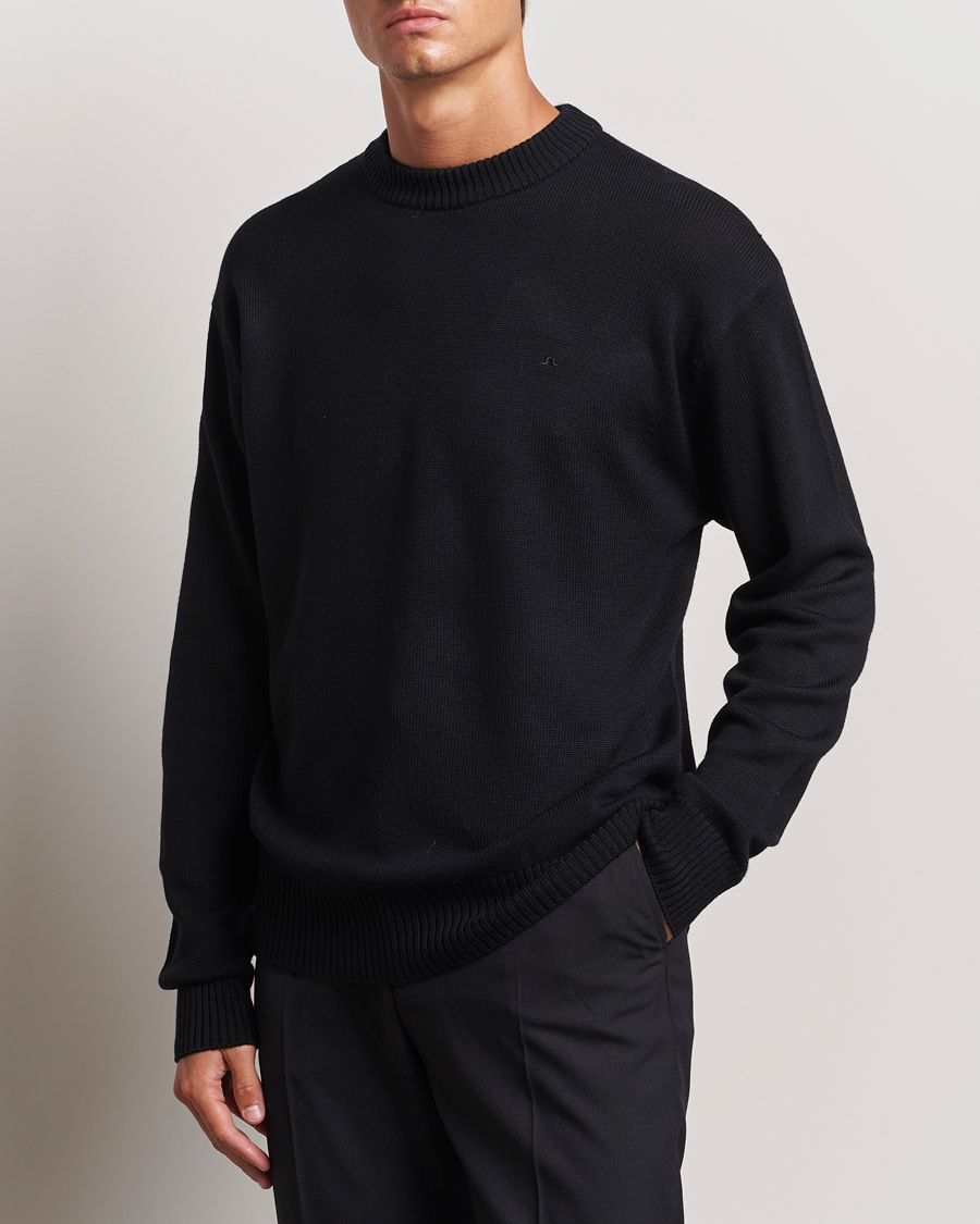 Homme |  | J.Lindeberg | Kino Merino Crew Neck Black