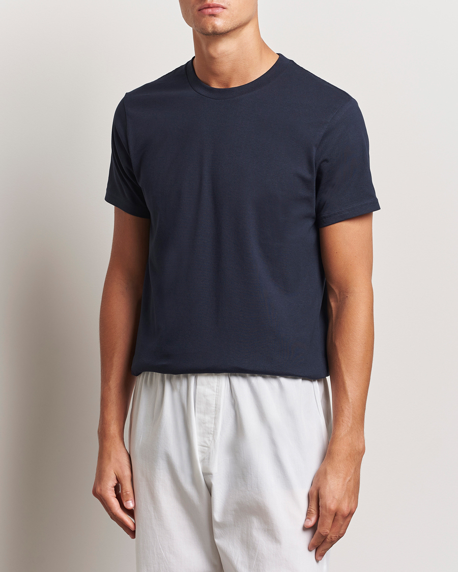 Homme |  | Bread & Boxers | Crew Neck Regular T-Shirt Dark Navy