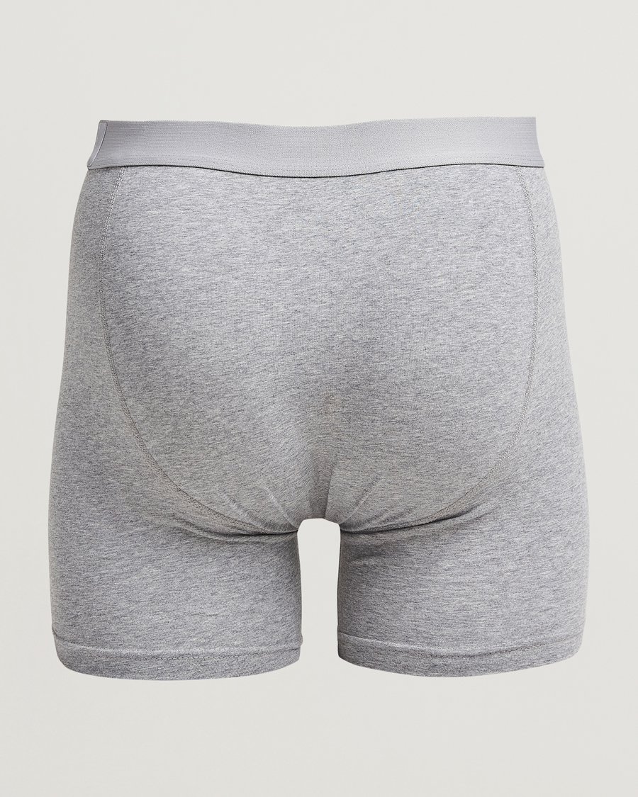 Homme |  | Bread & Boxers | 3-Pack Long Boxer Brief Grey Melange