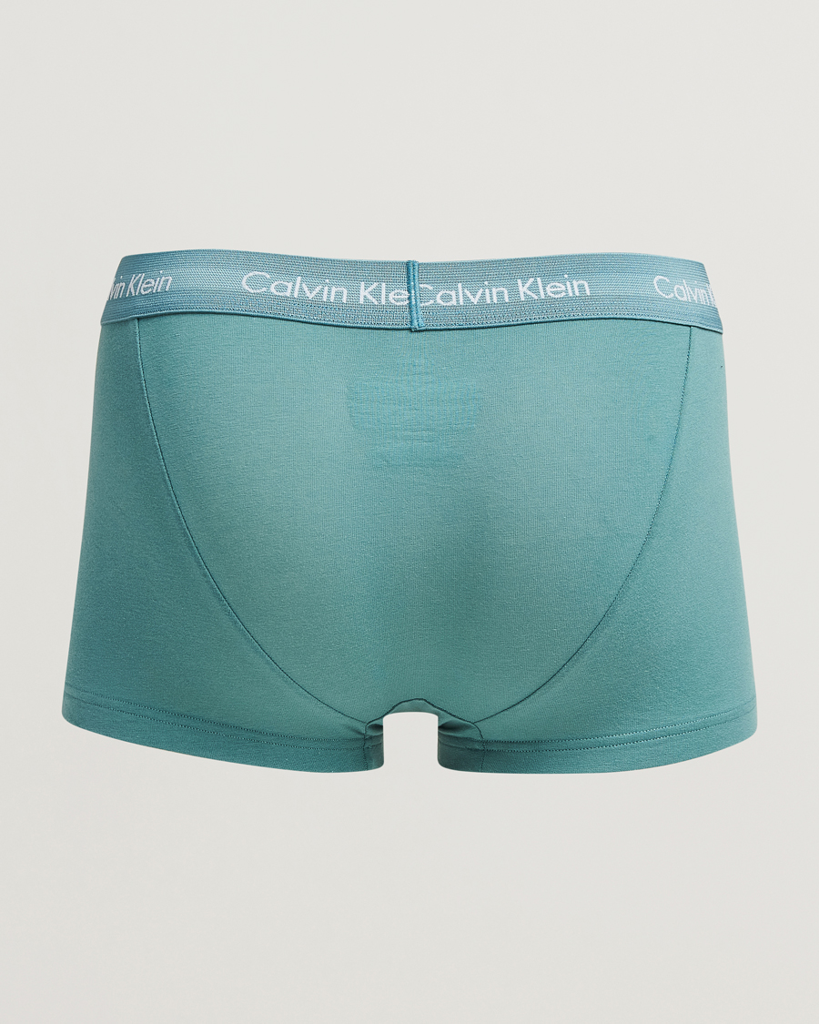 Homme |  | Calvin Klein | Cotton Stretch 3-Pack Low Rise Trunk Black/Grey/Green