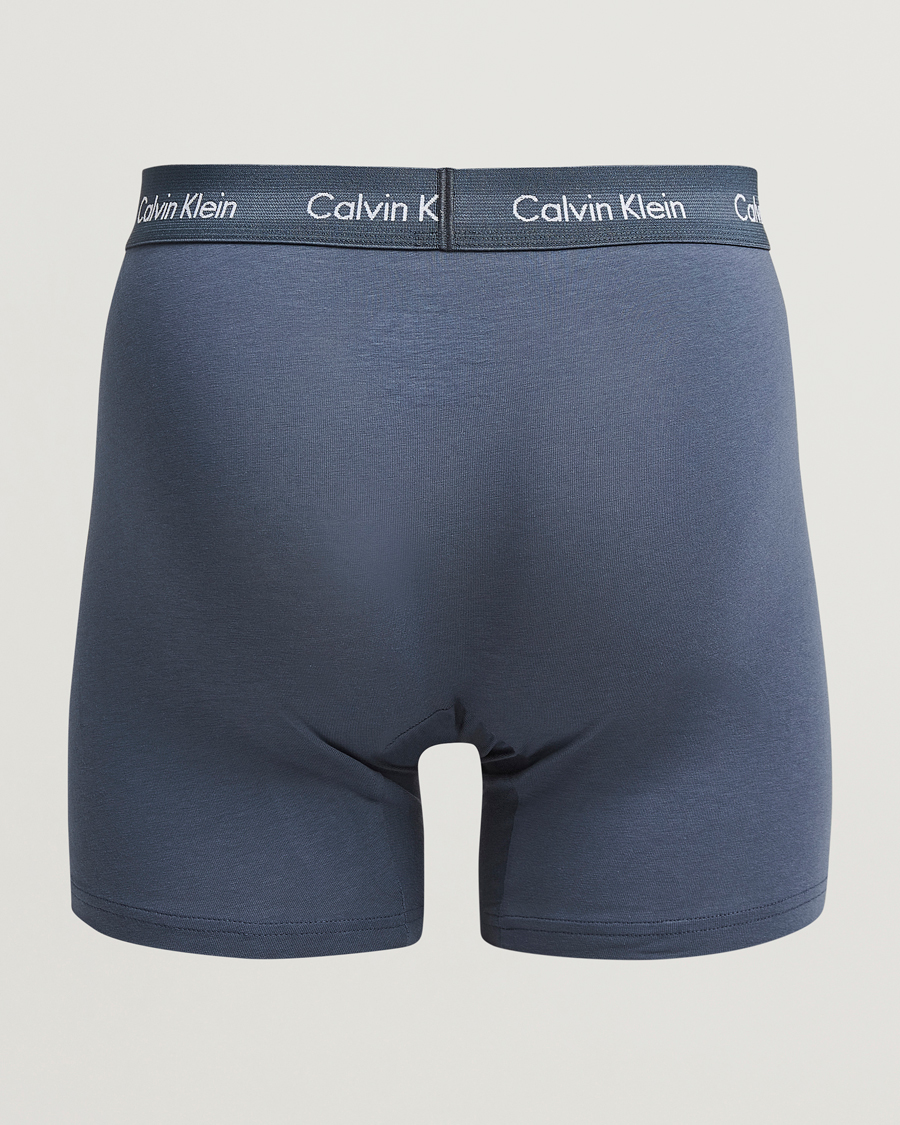 Homme |  | Calvin Klein | Cotton Stretch 3-Pack Boxer Brief Black/Blue/Grey