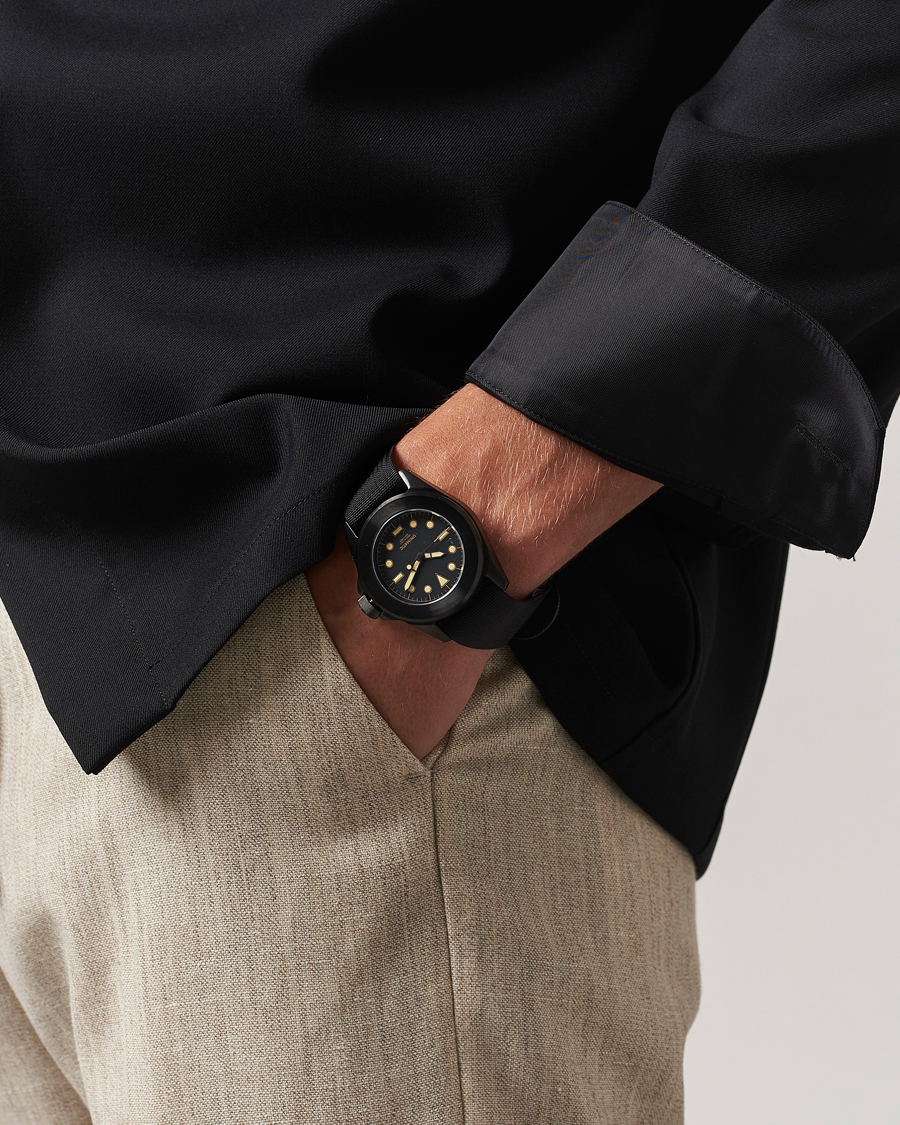 Homme | Bracelet En Cuir | UNIMATIC | Modello Quattro Edition Of 99 All Black