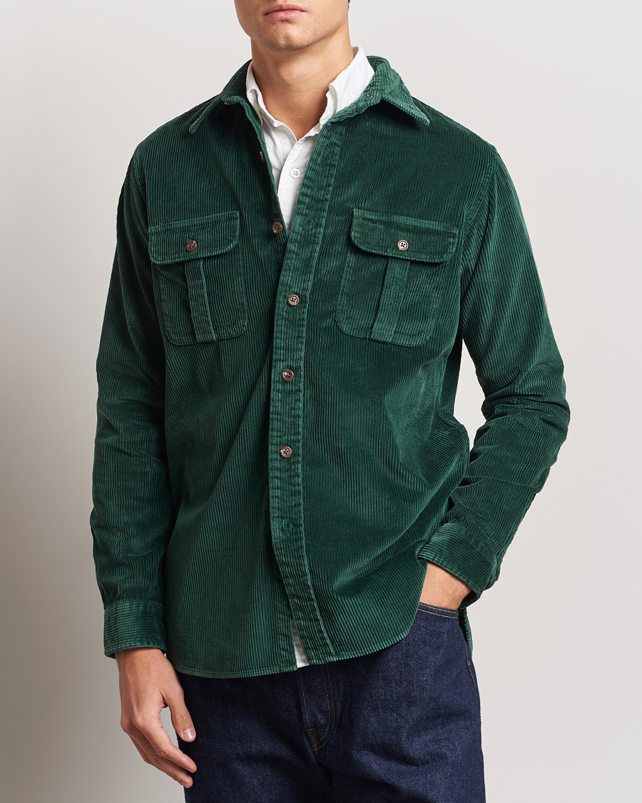 Homme |  | Polo Ralph Lauren | Corduroy Patch Shirt Moss Agate