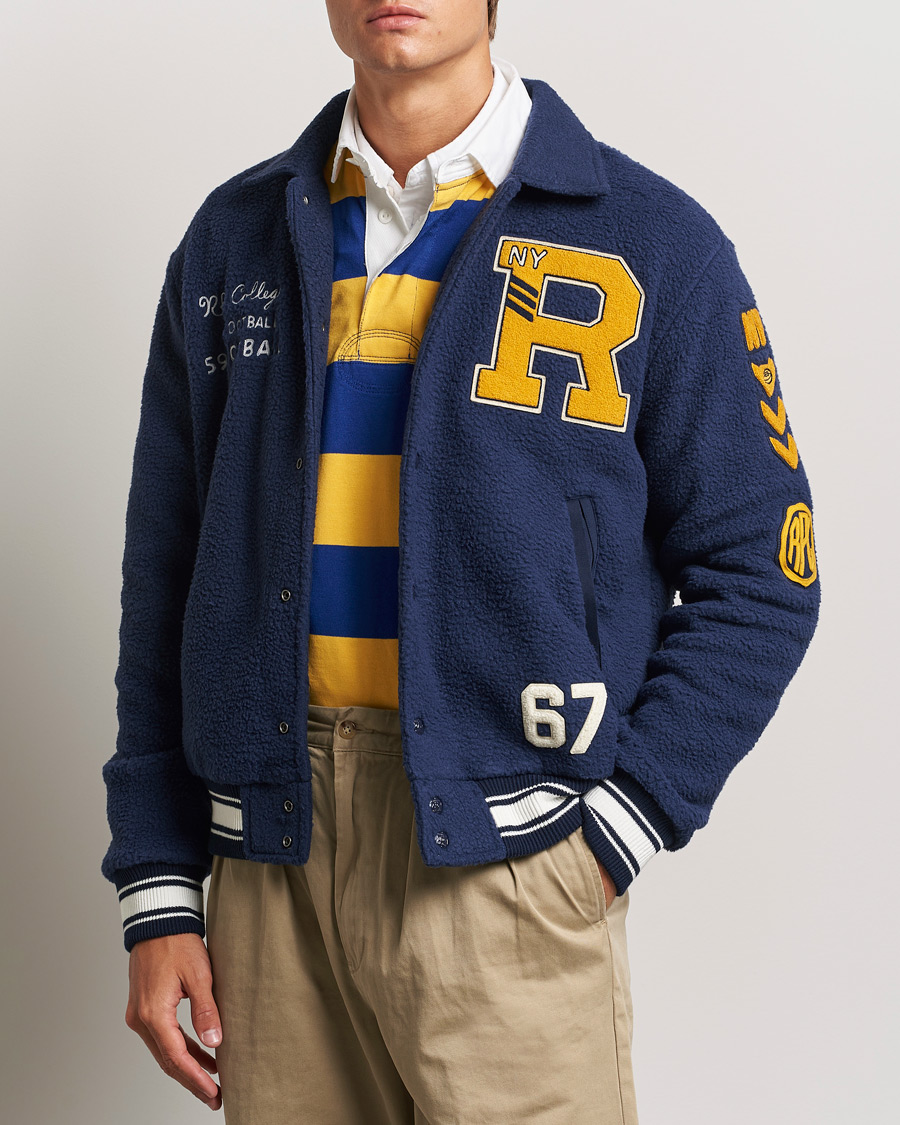 Homme |  | Polo Ralph Lauren | College Baseball Jacket Cruise Navy