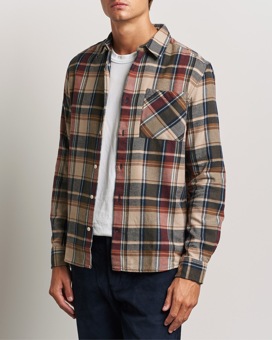 Homme |  | KnowledgeCotton Apparel | Regular Checked Flannel Shirt Multi