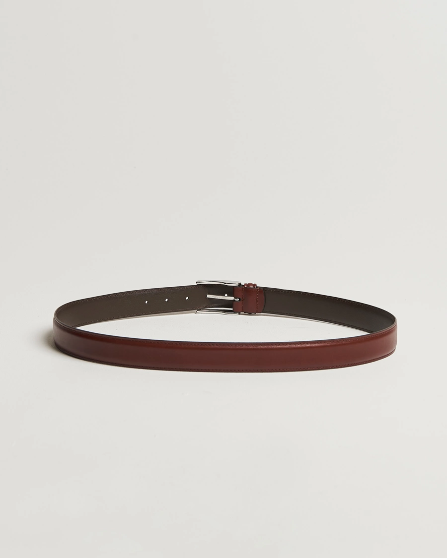 Homme |  | Anderson\'s | Leather Suit Belt 3 cm Brown