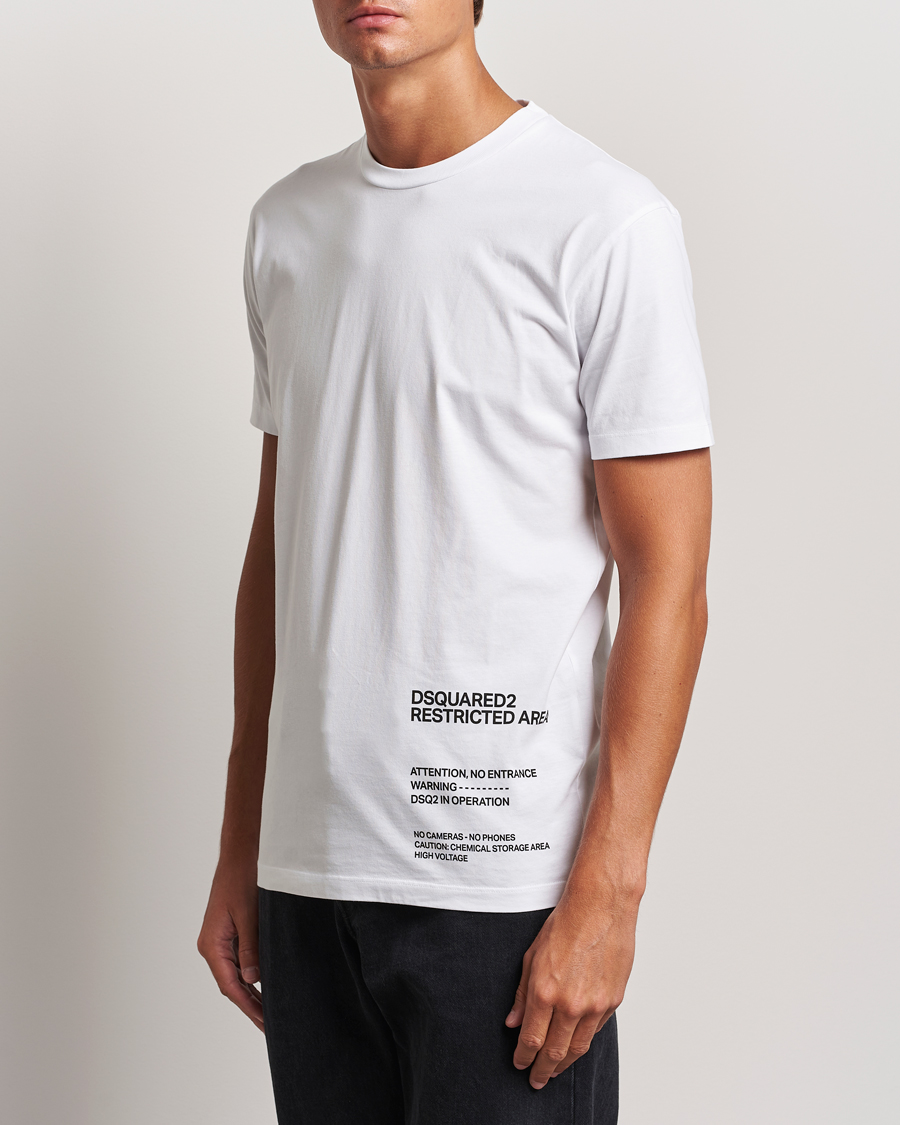 Homme | Luxury Brands | Dsquared2 | Cool Fit T-Shirt White