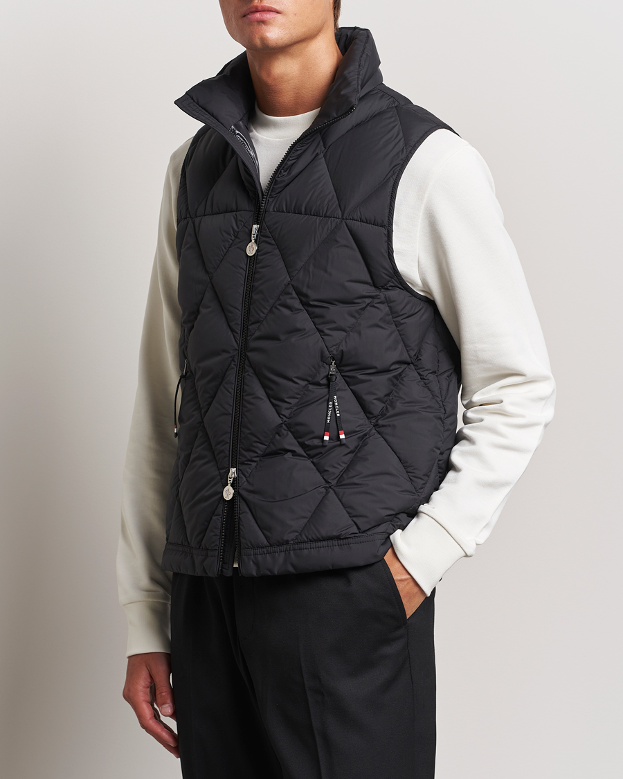 Homme |  | Moncler | Aroula Quilted Down Vest Black