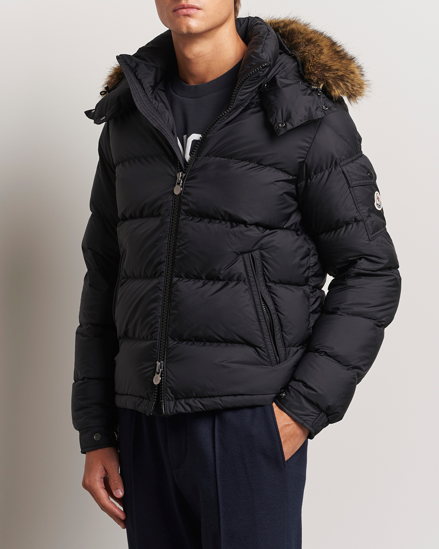 Moncler Maya Faux Fur Jacket Black