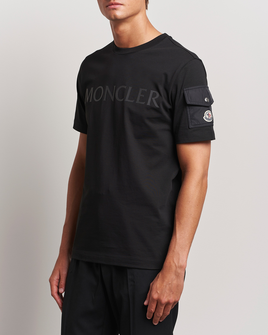 Homme |  | Moncler | Sleeve Pocket T-Shirt Black