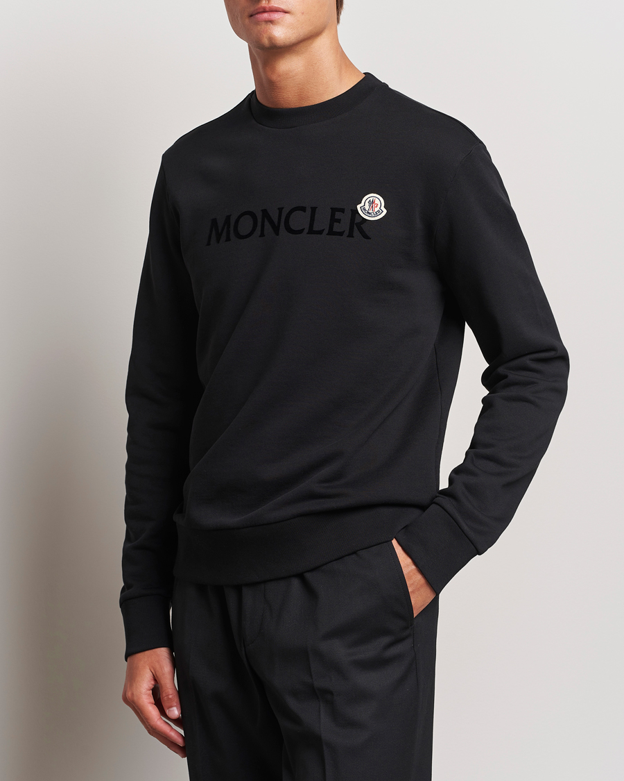 Homme |  | Moncler | Lettering Logo Sweatshirt Black