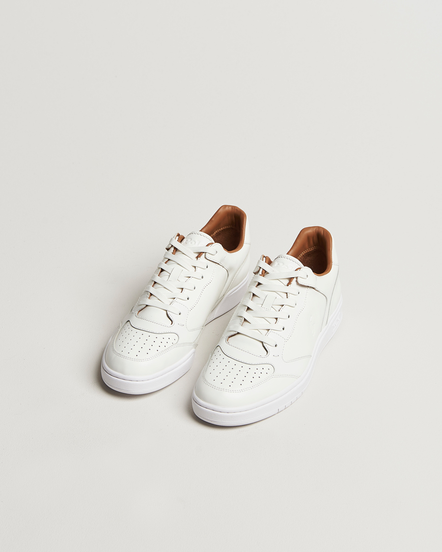 Homme |  | Polo Ralph Lauren | Polo Court Sneaker Deckwash White Leather